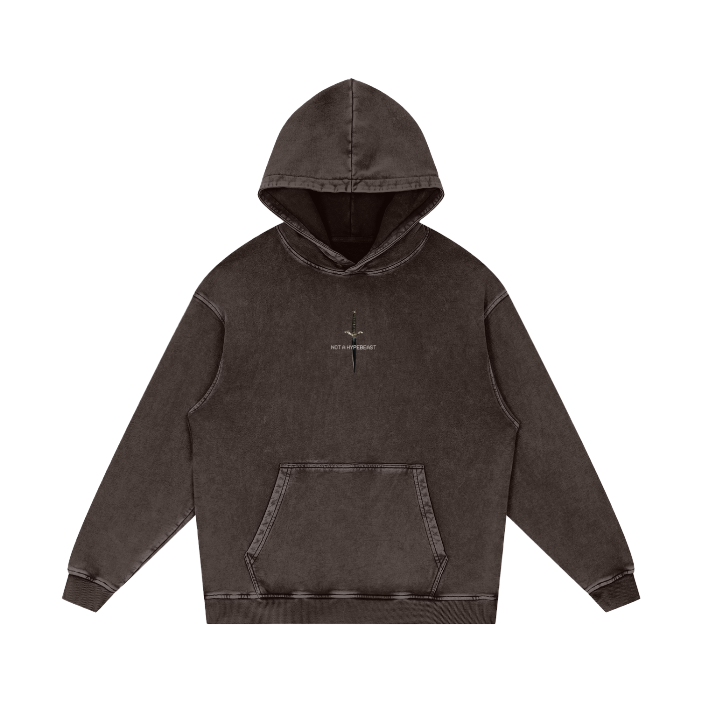 Snow Washed Loose Cotton Hoodie